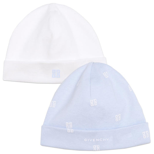 婴儿蓝色帽子套装