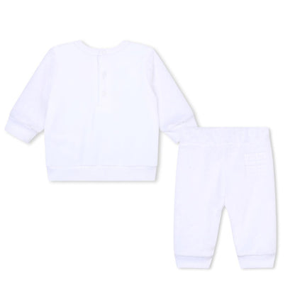 婴儿白色棉套装