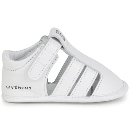 婴儿白色Logo凉鞋