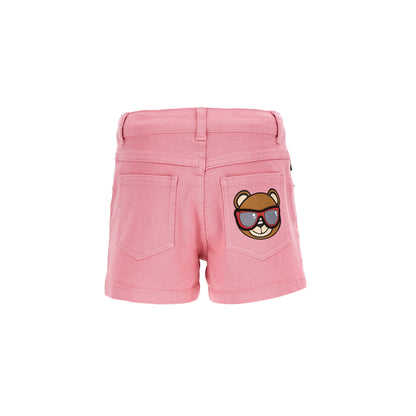 女童粉色棉短裤