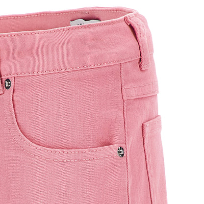 女童粉色棉短裤