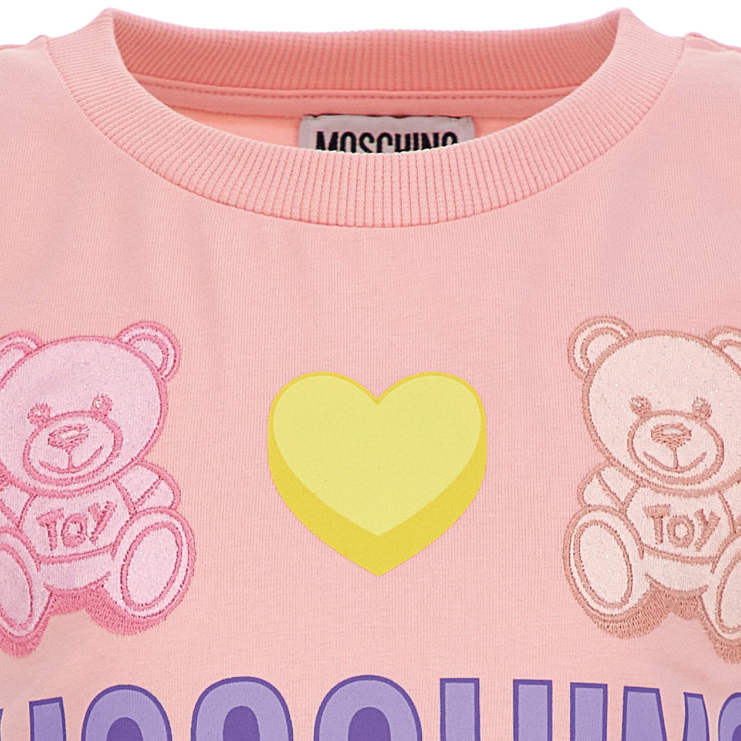 女童粉色Logo棉T恤