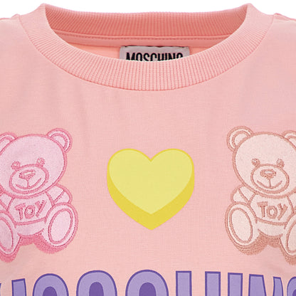 女童粉色Logo棉T恤