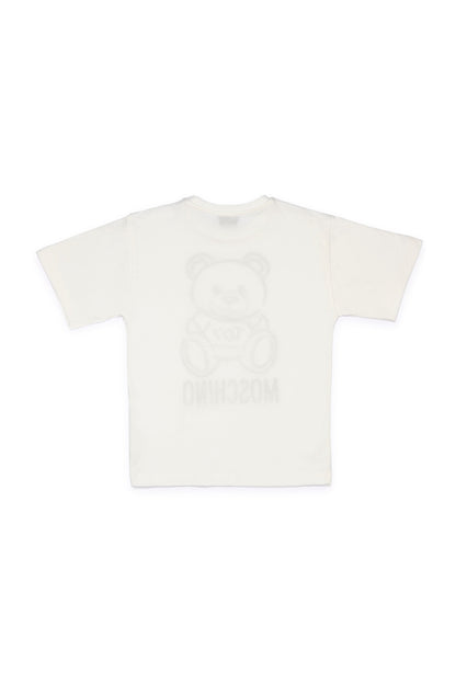 Boys & Girls White Toy Cotton T-shirt