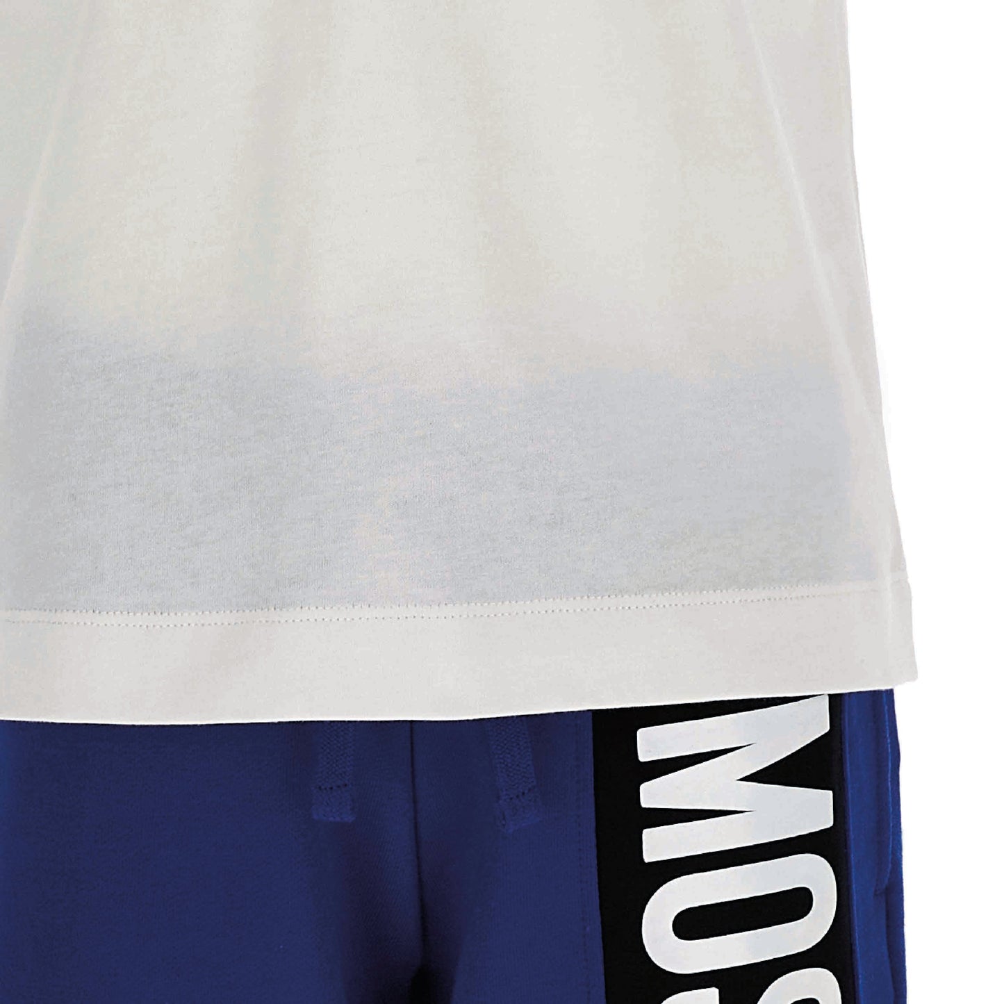 男童白色棉套装