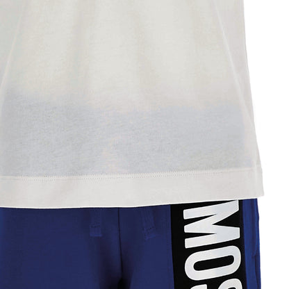 男童白色棉套装