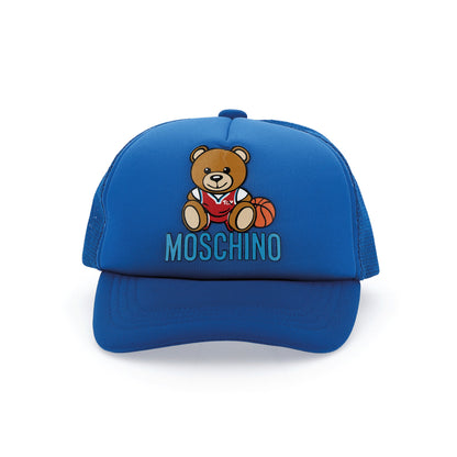 儿童蓝色棉帽子