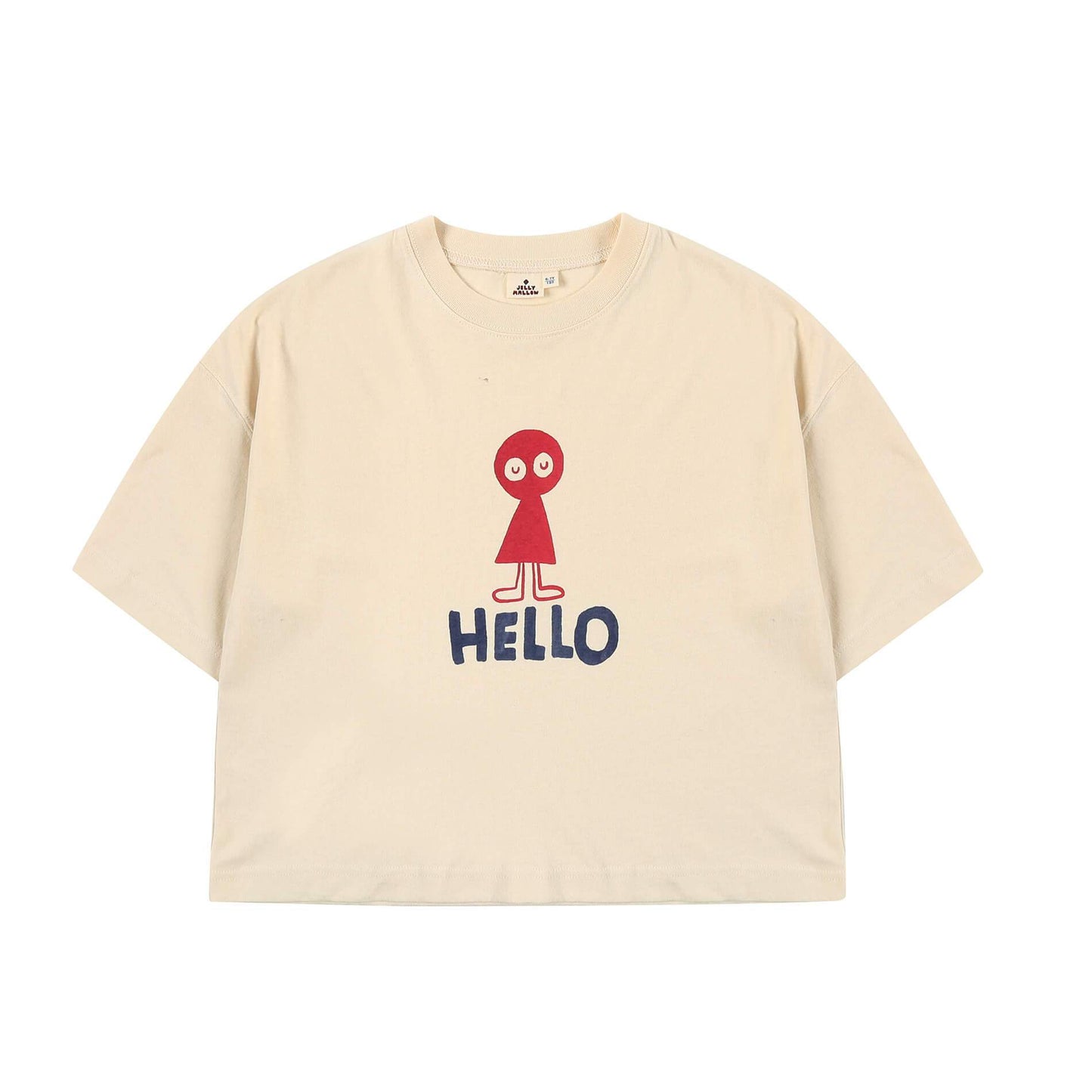 Boys & Girls White Printing Cotton T-Shirt