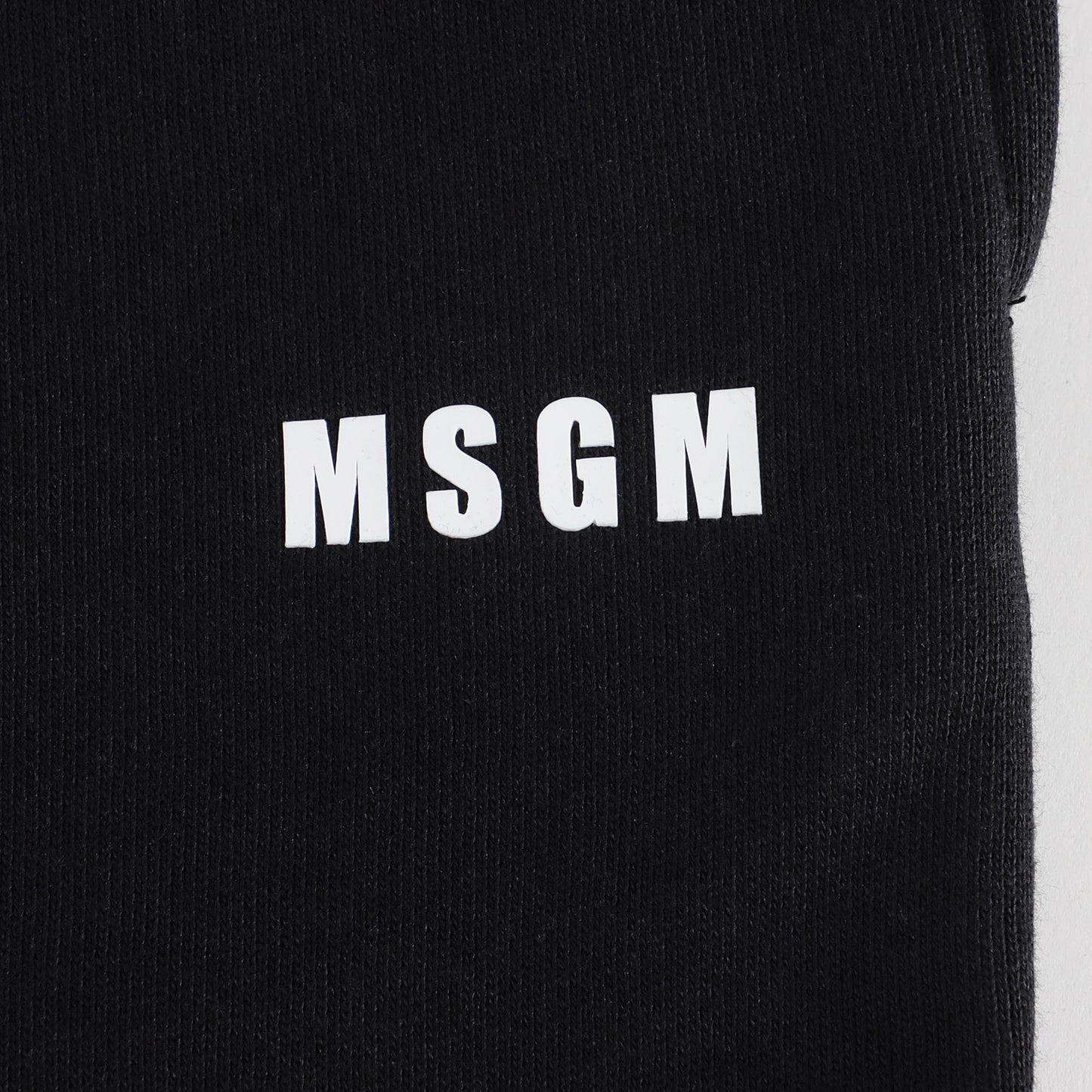 儿童黑色Logo棉长裤