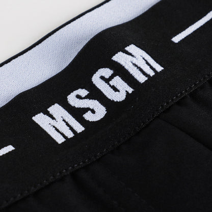 女童黑色Logo长裤