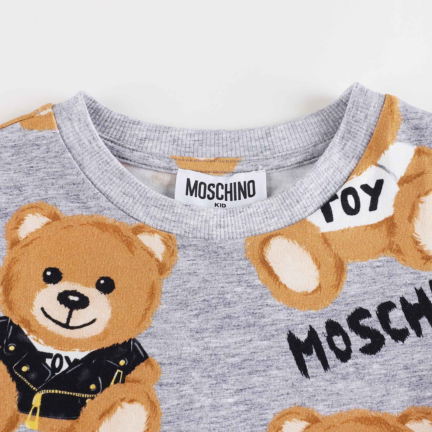 儿童灰色印花棉T恤