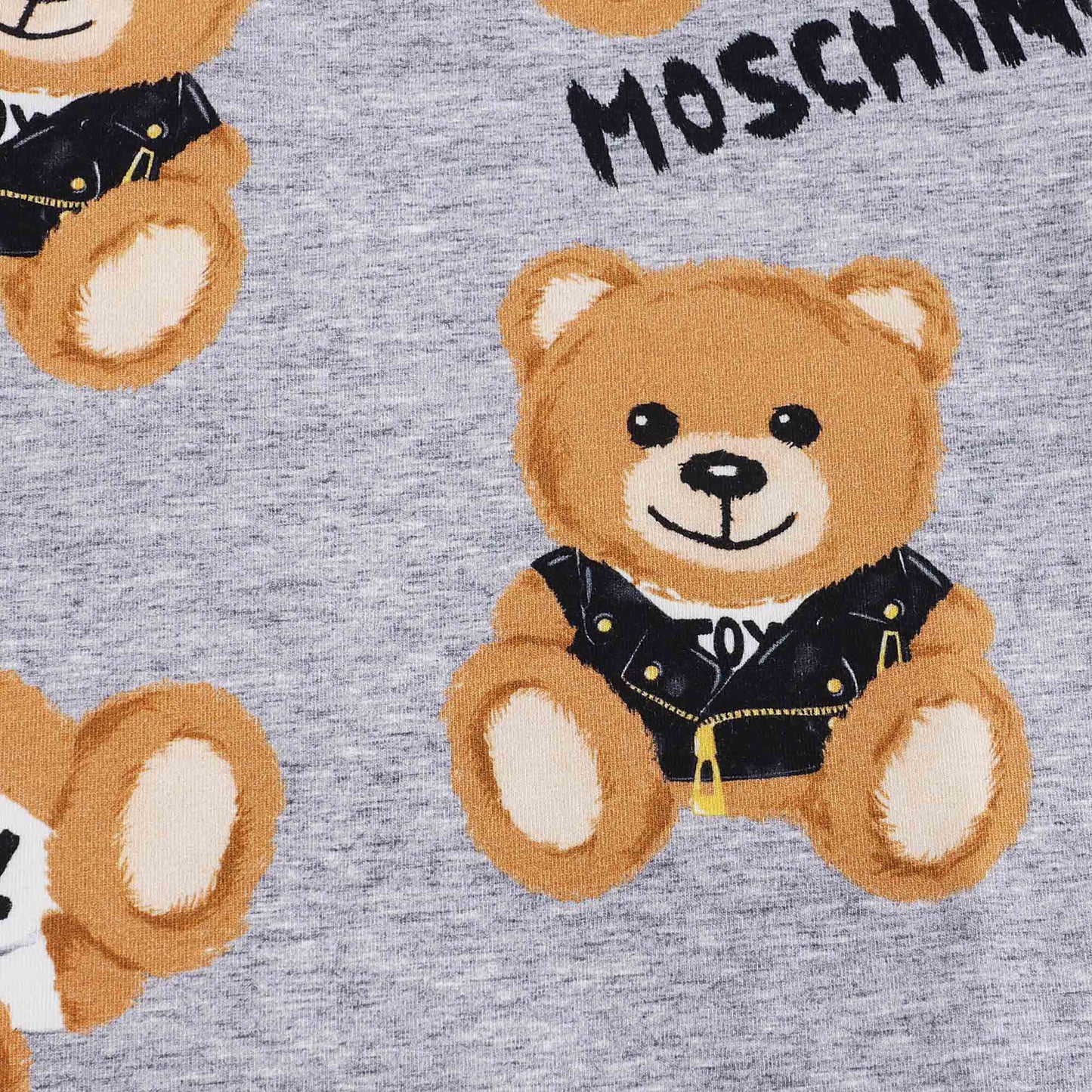 儿童灰色印花棉T恤