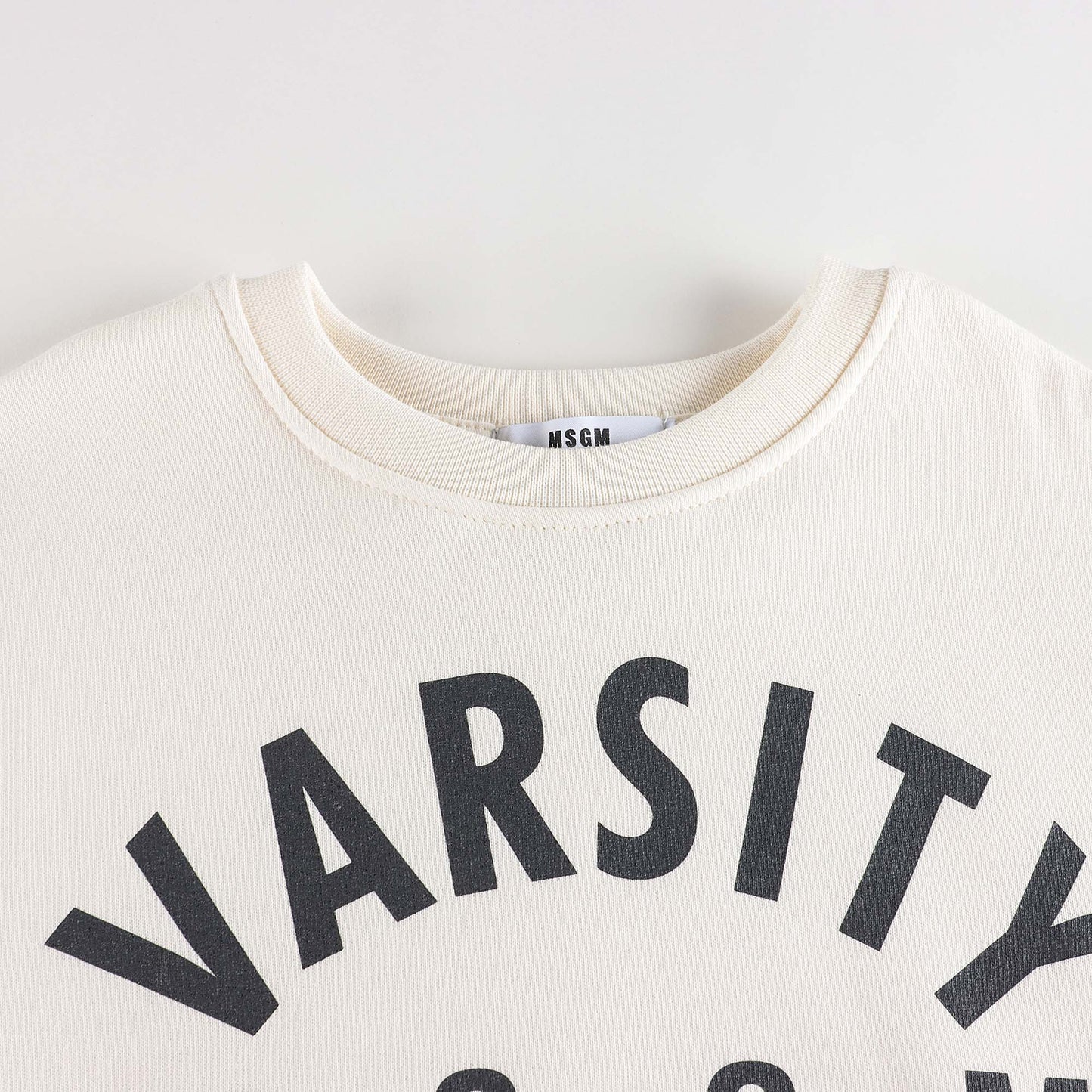 儿童白色Logo棉卫衣