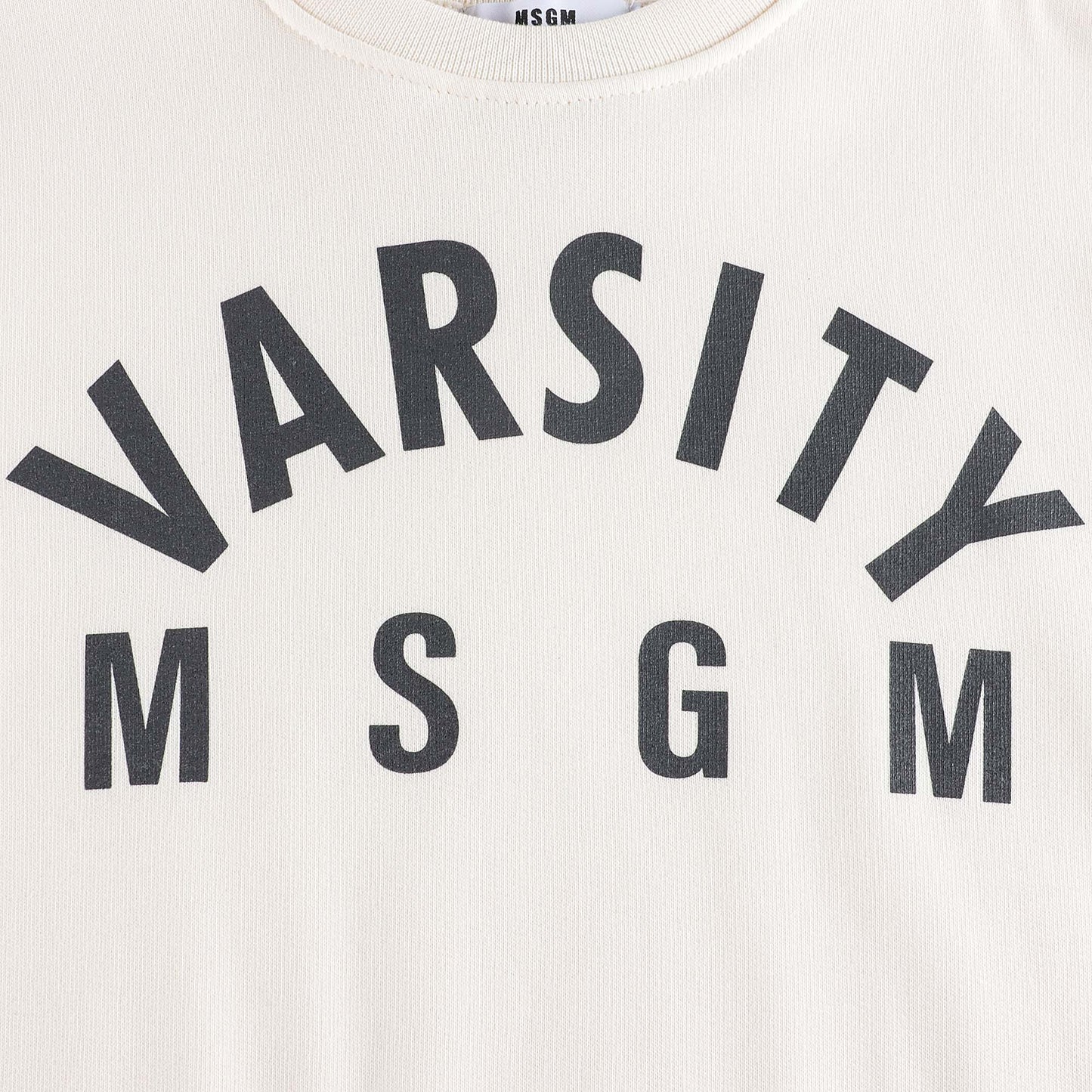 儿童白色Logo棉卫衣