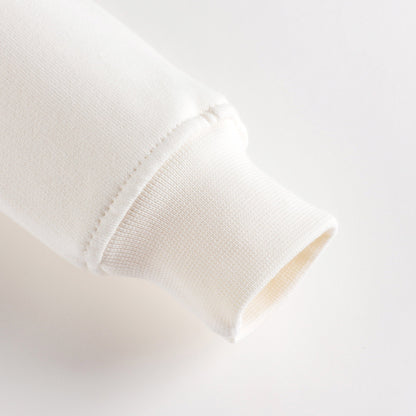 儿童白色Logo棉卫衣