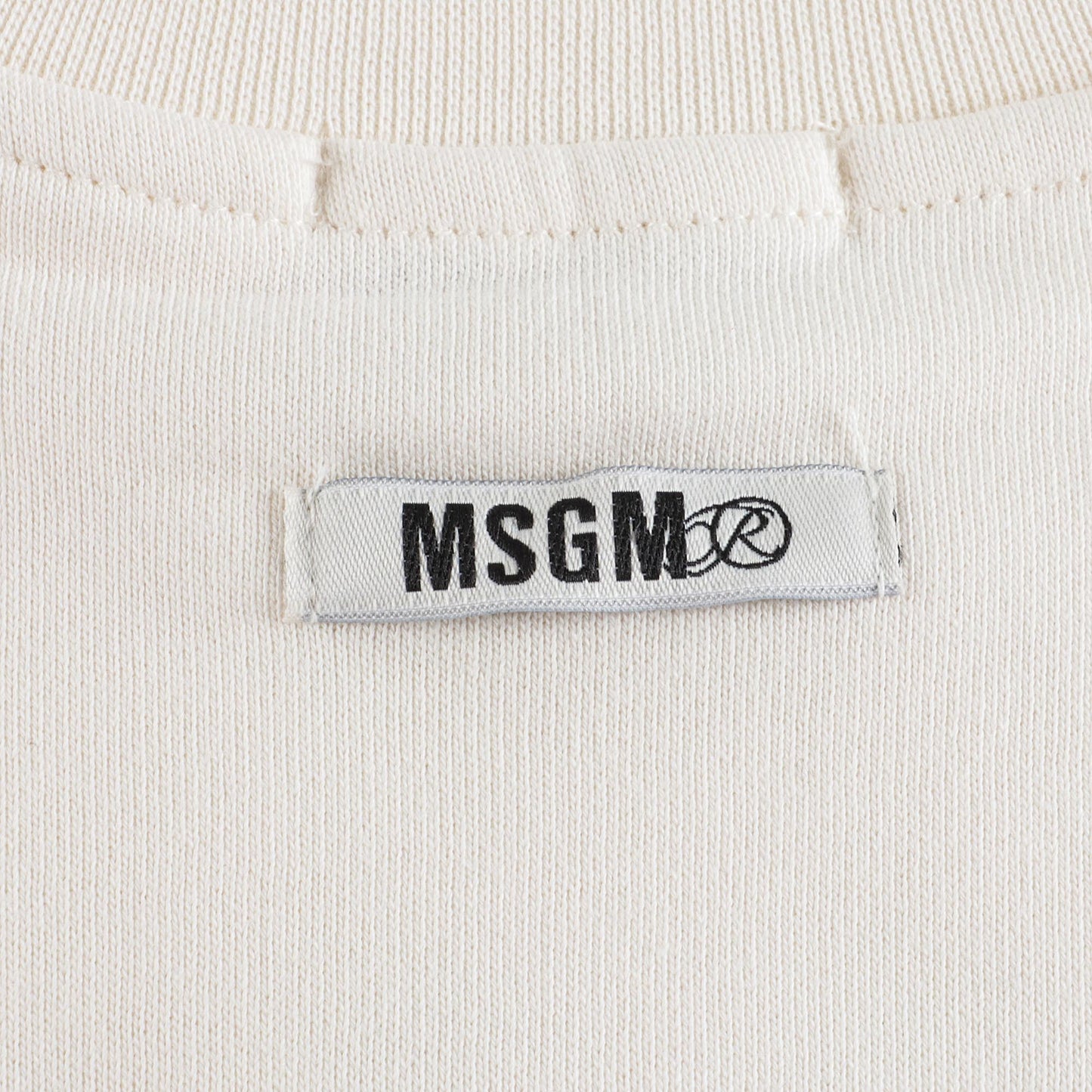 儿童白色Logo棉卫衣