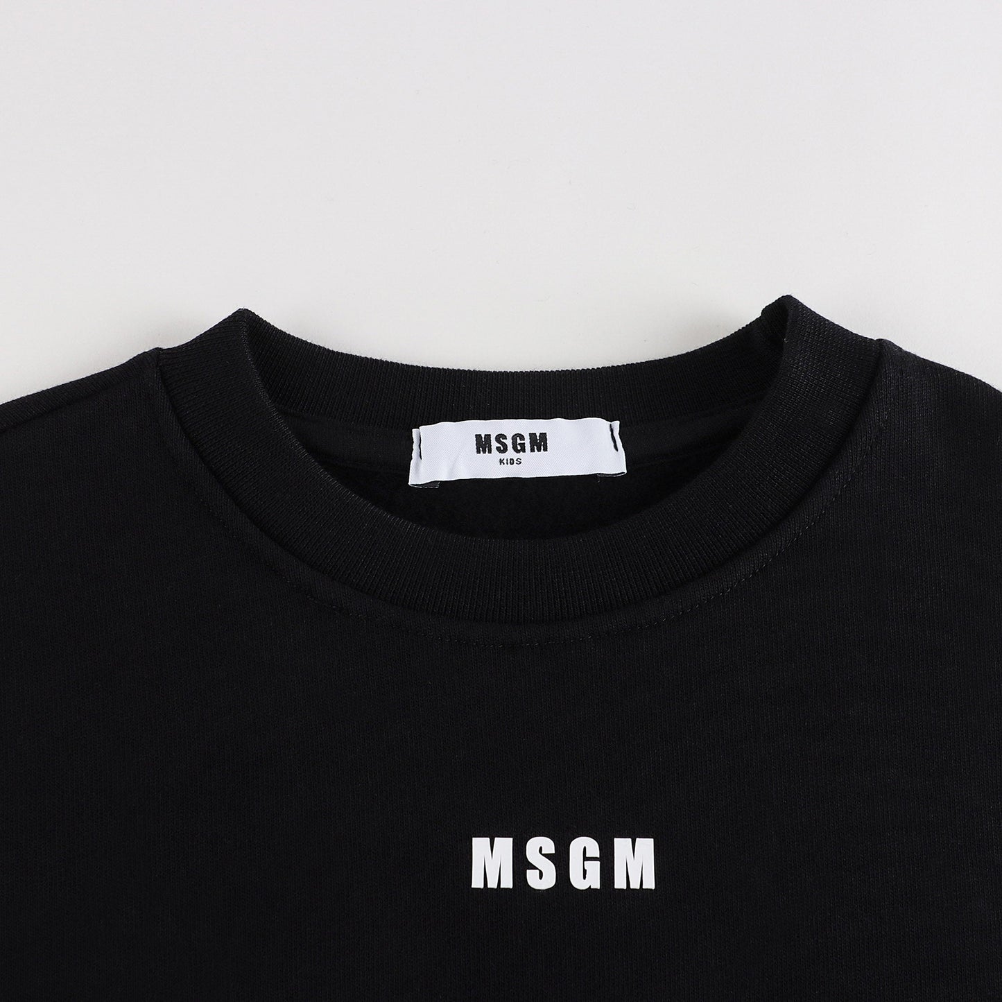 儿童黑色Logo棉卫衣