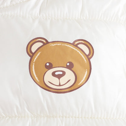 儿童白色棉马甲