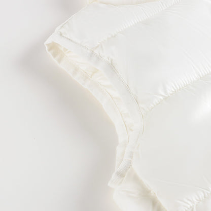 儿童白色棉马甲