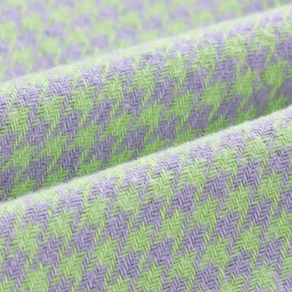 女童绿色格子短裤