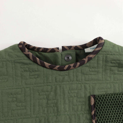 Girls Green Pocket Dress