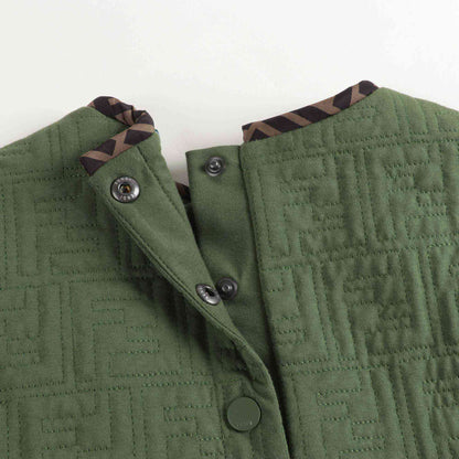 Girls Green Pocket Dress