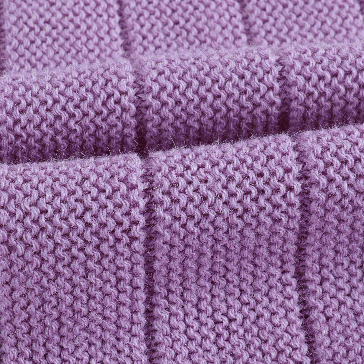 女童紫丁香羊驼毛短裙