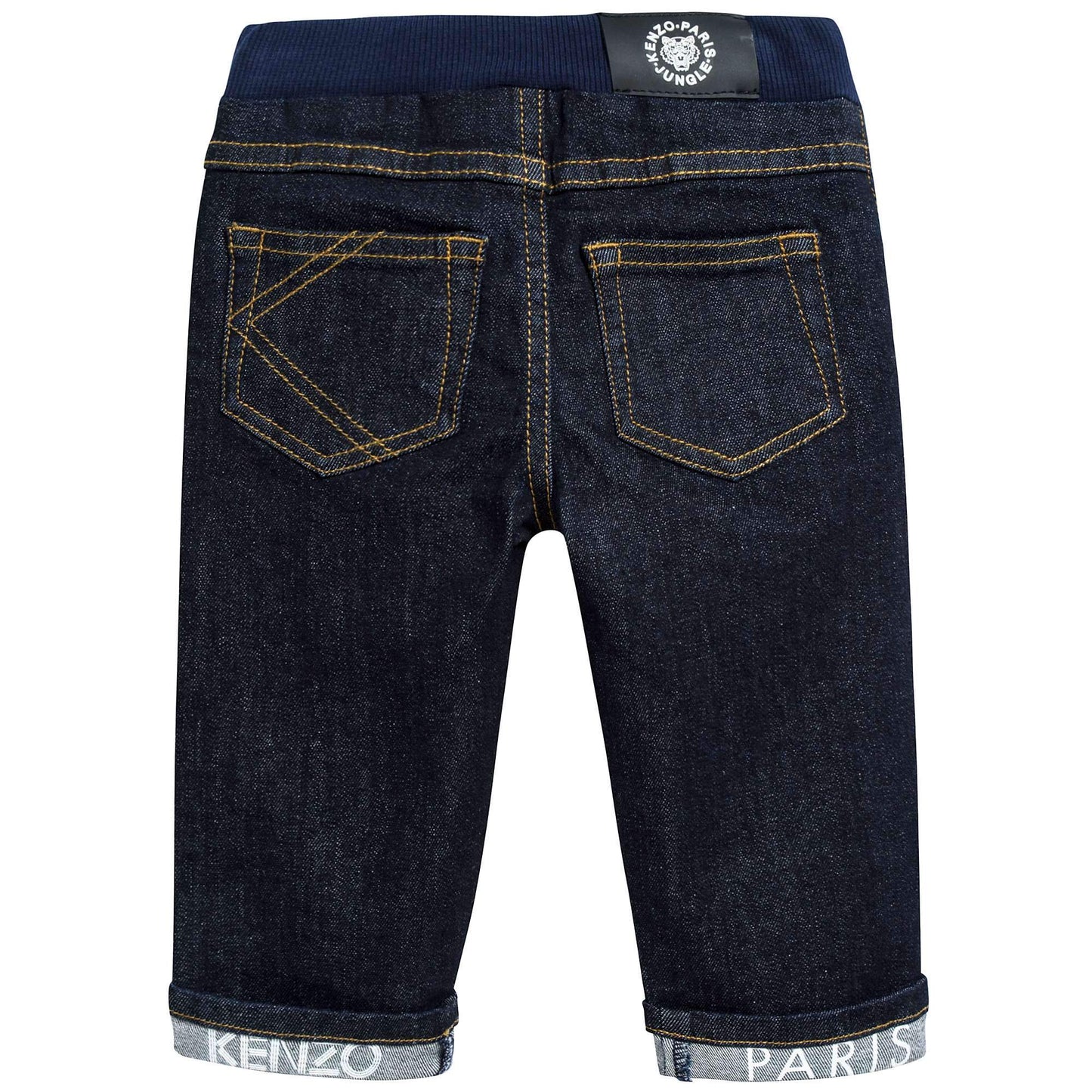 Baby Boys Middle Indigo Cotton Trousers