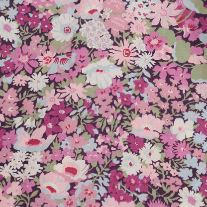 女童玫红色花朵衬衫