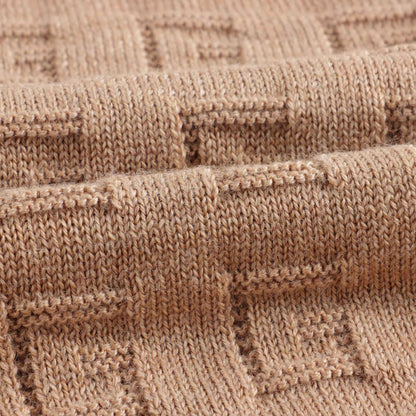 男童驼色GG羊毛开衫