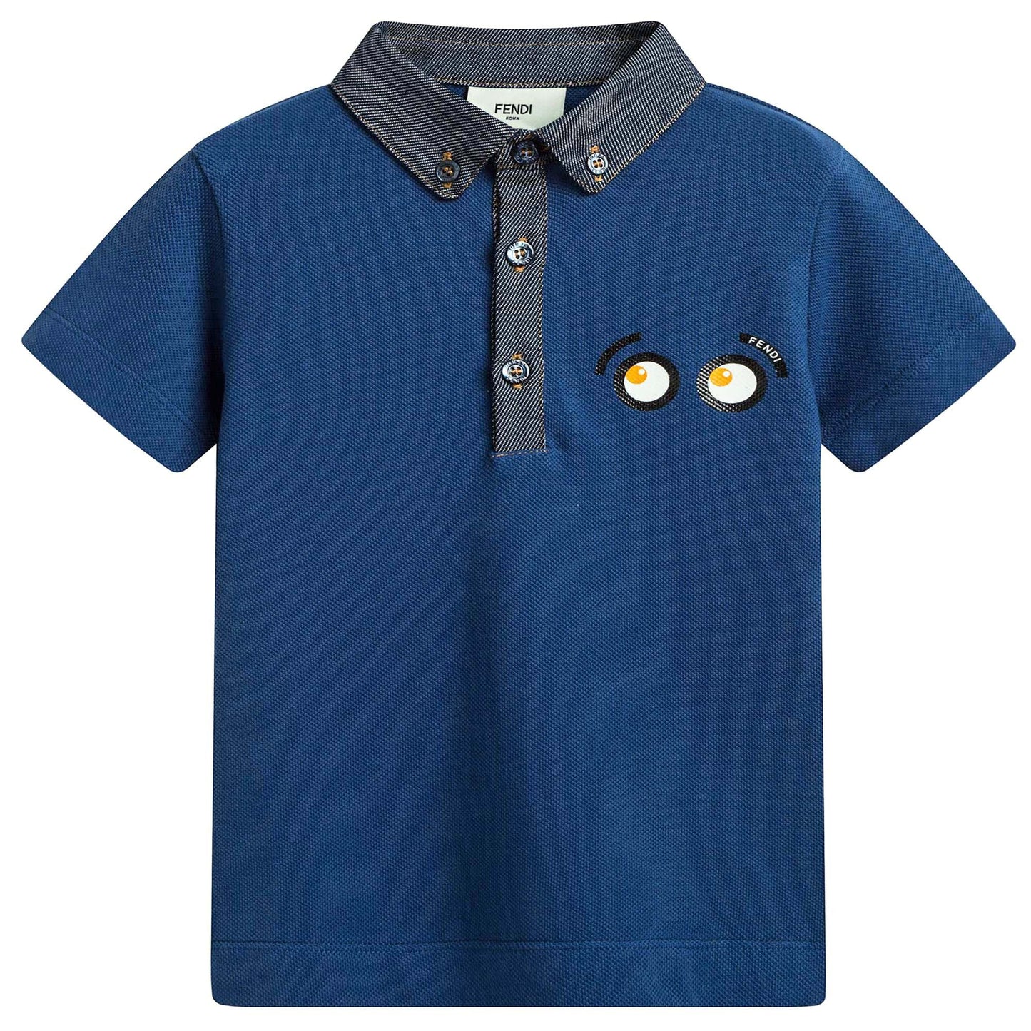 Boys Blue Piqu茅 Polo Shirt