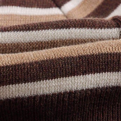 儿童米色Logo羊毛针织帽