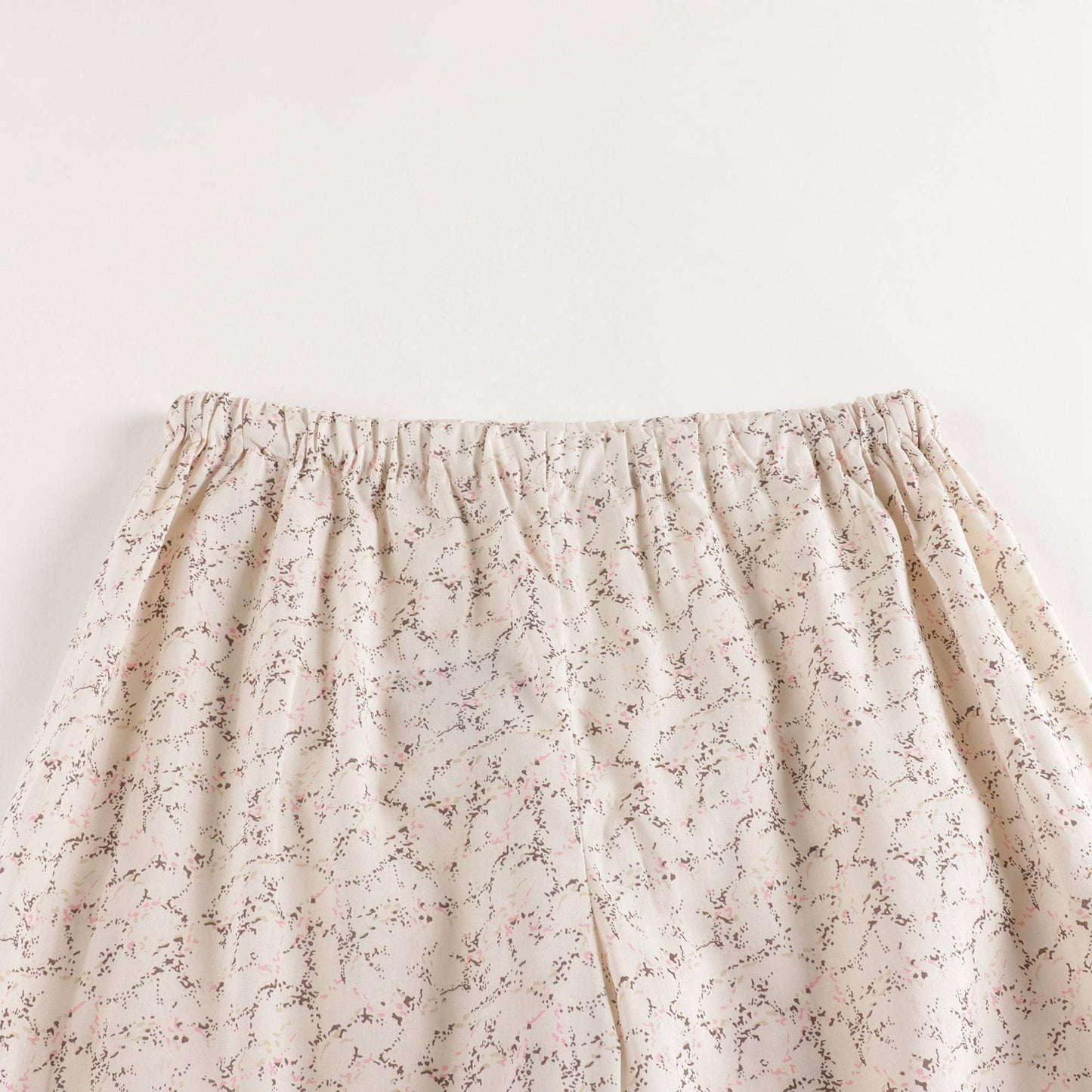 女童米色碎花棉睡衣套装