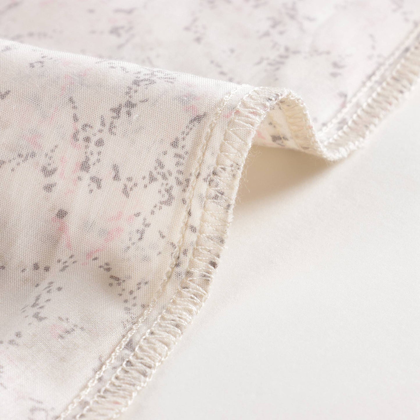 女童米色碎花棉睡衣套装