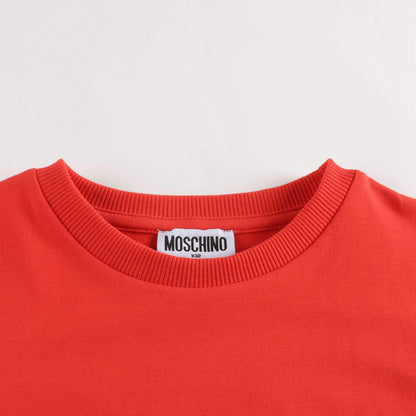 儿童红色小熊棉T恤