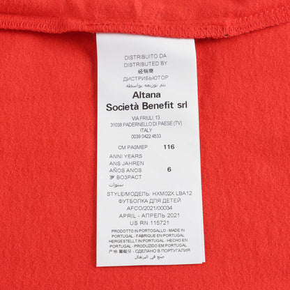 儿童红色小熊棉T恤