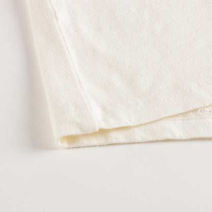 女童米色Logo棉T恤