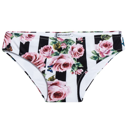 Girls Pink Flower Bikini