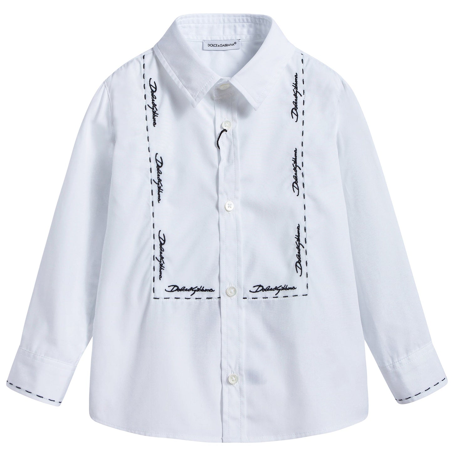 Baby Boys White Cotton T-shirt