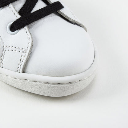 Girls White Leather  “DG"  Shoes