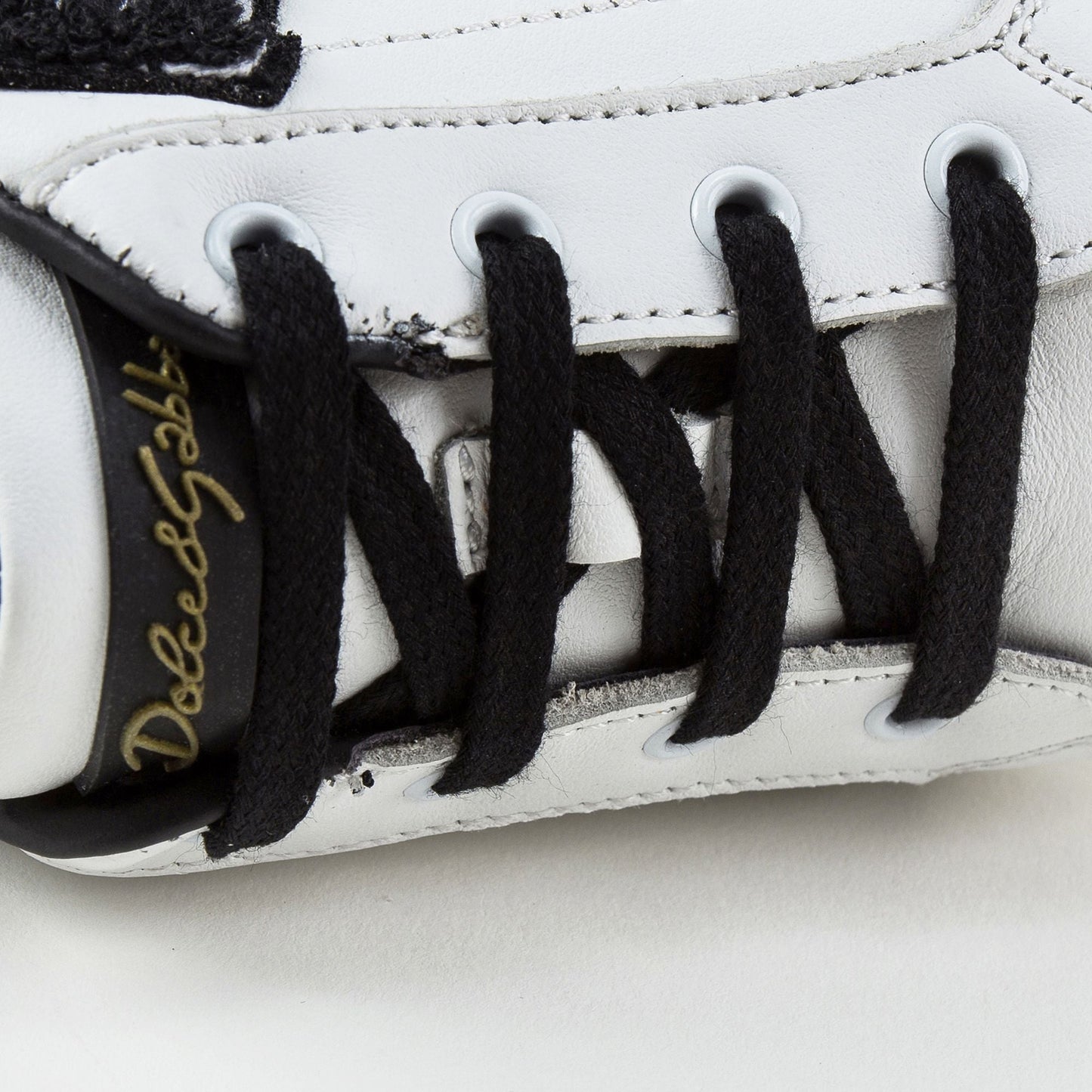 Girls White Leather  “DG"  Shoes