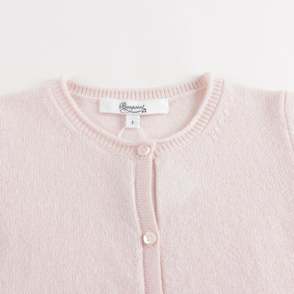 Baby Girls Pink Cashmere Cardigan