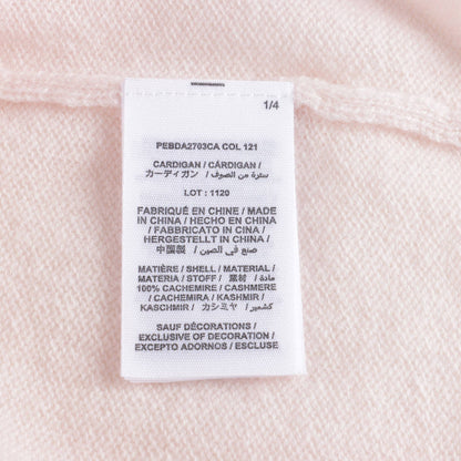 Baby Girls Pink Cashmere Cardigan