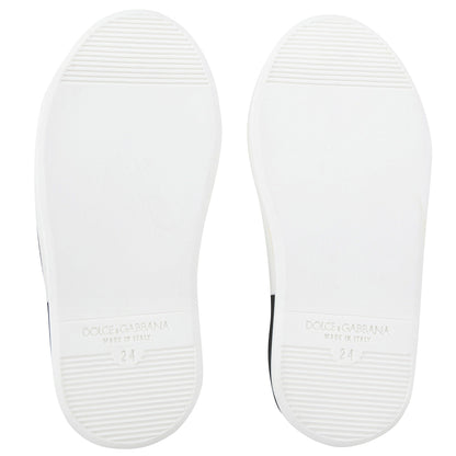 Girls White Leather Rose Shoes