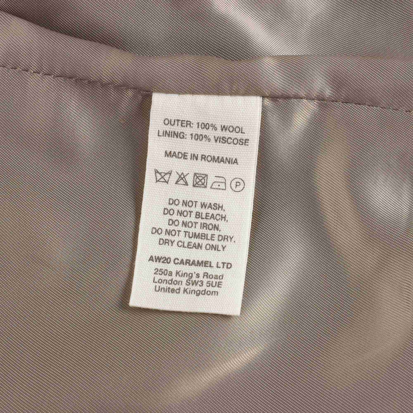男童卡其色羊毛夹克