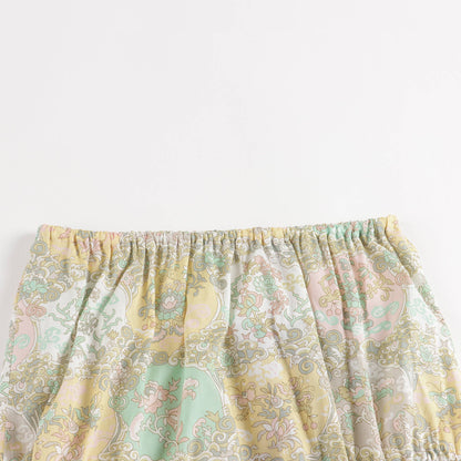 Baby Girls Yellow Printing Cotton Bloomers