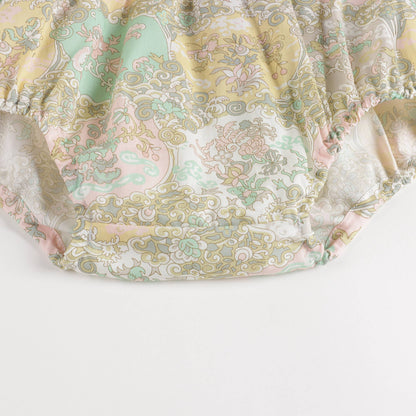 Baby Girls Yellow Printing Cotton Bloomers