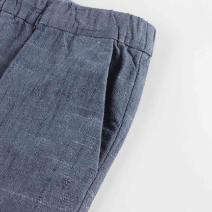 Girls Blue Cotton Trousers