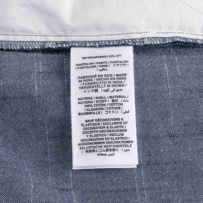 Girls Blue Cotton Trousers