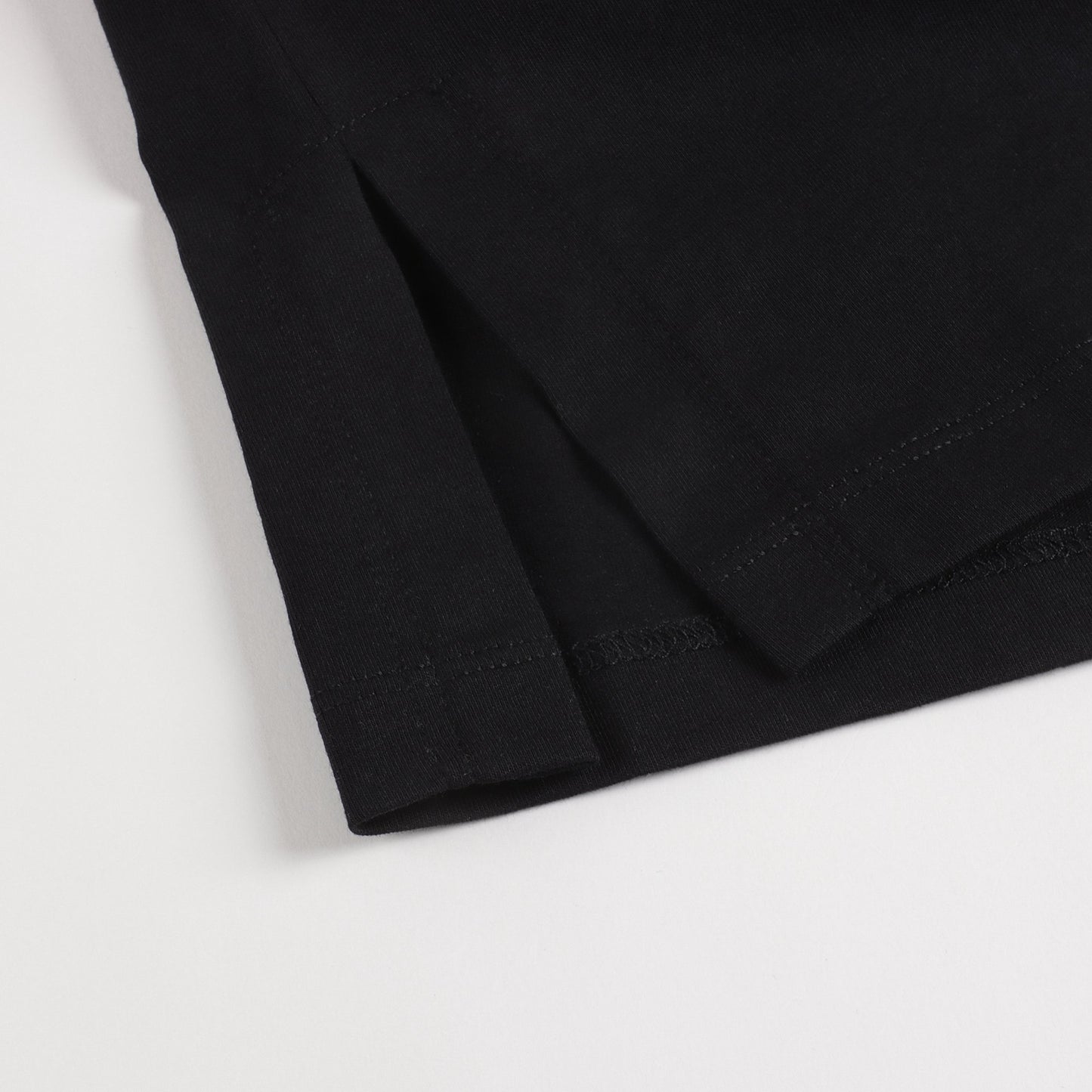 Girls Black Logo Cotton Dress